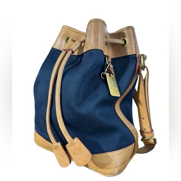 Dooney & Bourke Handbags - Dooney Bourke Canvas Leather Bucket Bag